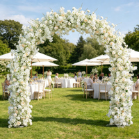 S505 Nouveau design, support pour arrangement floral artificiel, verdure blanche, arche de fleurs artificielles pour la décoration de mariage