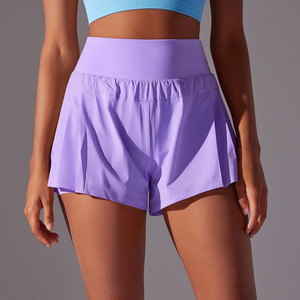 Women's High Waist Cool Slimming Solid Color Tennis Sports <strong>Shorts</strong> Breathable Fitness Running Yoga <strong>Short</strong> <strong>Skin</strong> Friendly - Product Image 6