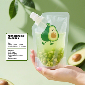 Nhà Máy Tùy Chỉnh Bán Buôn Nhựa Vòi Túi Tái Sử Dụng 100Ml 250Ml 500Ml Vòi Túi Cho Nước Ép Trái Cây Và Chất Lỏng Lưu Trữ - Product Image 1