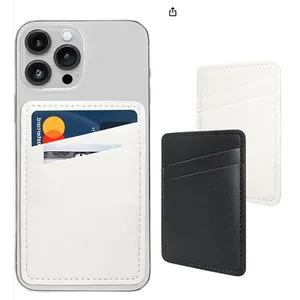 Leather Adhesive Phone Card Holder Phone Wallet Stick Back Stylish Phone Case Credit Card Holder