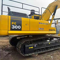 Excavatrice Komatsu PC300-7 d'occasion, 30 tonnes, japonaise, PC300-7, excavatrice sur chenilles robuste avec une grande benne de terrassement