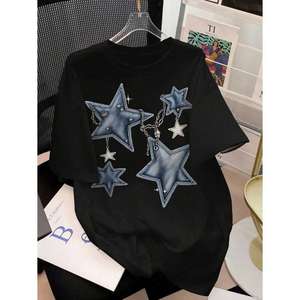 Camisetas Casuales de Algodón para Mujer y Niña, Estampado de Arcoíris, Secado Rápido, Transpirables, Cómodas, Ligeras, Tejido Suave, Uso Diario, Verano - Product Image 2