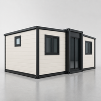 Maison conteneur en acier de 10 pieds à assemblage rapide, design pliable, villa portable extensible, espace de vie, atelier, bureau, bâtiment