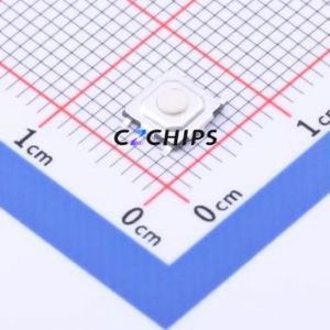 GT-TCA84B-H015-L10 Tactile Switch SMD-6P,5.2x5.2mm Switch Single Pole Single Throw Round Button 2.5N Vertical Mount - Product Image 1