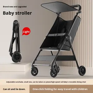 Poussette bébé légère et compacte, pliable, avec cadre métallique, pour s'asseoir et se recoucher - Product Image 3