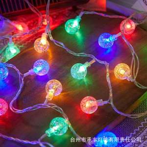 Guirlande lumineuse LED colorée à piles IP67 DC 12V pour extérieur, camping, ambiance de Noël, décoration de stand, clignotante - Product Image 4