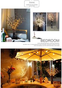 LED <strong>Branch</strong> Fairy <strong>Lights</strong> Romantic Indoor Festive Ambiance Creator Wedding Party Birthdays Christmas Ornaments Twig <strong>Light</strong> - Product Image 4