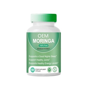 Venta al por mayor OEM: Cápsulas de Moringa Orgánica Premium Suave, Extracto de Planta de Moringa en Polvo y Cápsulas de Hoja de Moringa - Product Image 1