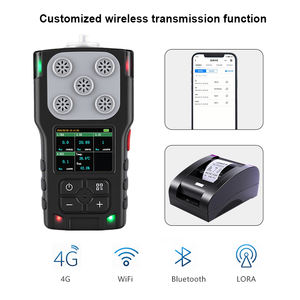 Detector de Gás Portátil Personalizado para Múltiplos Gases (CH4, O2, CO, H2S, CO2) com Bomba e Análise por Difusão/Sucção para Segurança em Oficinas e Indústria - Product Image 4