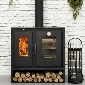 Stufa a Legna Stovecooker con Forno <span class=keywords><strong>Vintage</strong></span> Riscaldatore a Legna Indipendente con Forno - Product Image 5