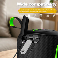 Altavoz Inalámbrico de 20 W, Altavoz Portátil con Bajos de Alta Calidad, Altavoz de Karaoke Potente, Altavoz Impermeable para Exteriores