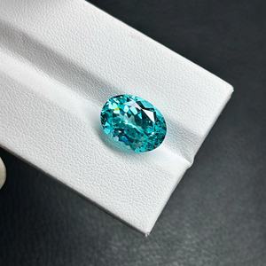 Anster Lab <span class=keywords><strong>Paraiba</strong></span> อัญมณีตัดวงรีสำหรับปลูก <span class=keywords><strong>Paraiba</strong></span> สีน้ำเงิน - Product Image 4