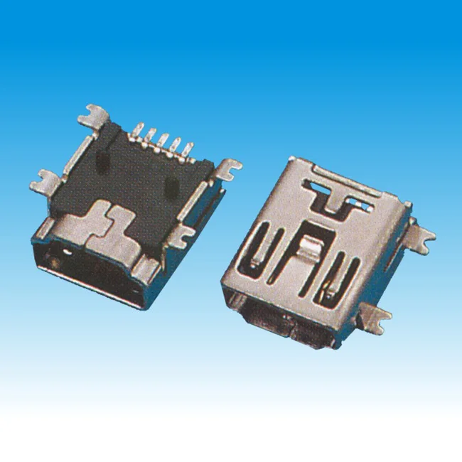 SMT Type Female Mini USB Connector JiLN jinling