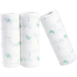 Rouleau de torchons jetables hebdomadaires Guniu, taille moyenne, motif dessin animé, serviette de cuisine, haute absorption, chiffon de nettoyage anti-adhésif - Product Image 1