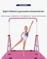 Barre de gymnastique horizontale réglable à 4 niveaux pour enfants, équipement d'entraînement pliable et stable pour la maison, l'intérieur et l'extérieur, YC388