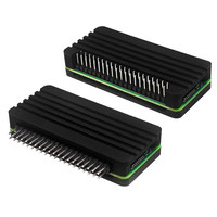 Carcasa de aluminio para Raspberry Pi Zero 2W, compatible con Pi Zero / Zero W / Zero 0, con disipación de calor.