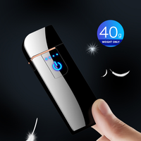 2020 laiter logotipo personalizado encendedor a prueba de viento de sublimación el Metal ligero recargable USB bobina encendedor para regalo de Navidad