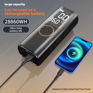 Pompe à air électrique pour voiture, sans fil, portable, <span class=keywords><strong>gonfleur</strong></span> de pneus numérique électrique, pompe à air pour voiture <span class=keywords><strong>12</strong></span> <span class=keywords><strong>V</strong></span> avec lampe de poche - Product Image 5