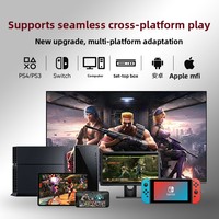 Stik Kontrol Game Nirkabel untuk PC Android IOS Ponsel Switch TV PS4 King of Fighters Joystick Arcade