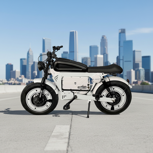 Vélo de montagne avec batterie au lithium 48V, moteur à moyeu arrière, City SK-1 (1500w), blanc, batterie intégrée 30Ah/60Ah - Product Image 1