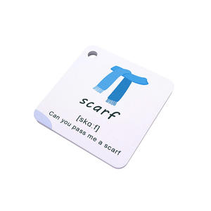 Carte d'apprentissage enfants livre reliure impression bébé dessin animé image couleur personnalisée alphabétique animal plante flashcard - Product Image 6