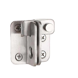 Loquet de sécurité à pêne épais, simple, à rotation <span class=keywords><strong>gauche</strong></span>/droite, antivol, en acier inoxydable épais pour porte - Product Image 3