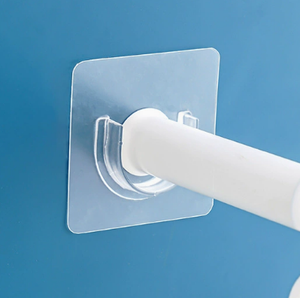 Crochets de Support Auto-Adhésifs <span class=keywords><strong>pour</strong></span> Tringle à Rideaux, Fixations Non Perforées <span class=keywords><strong>pour</strong></span> Salle de Bain et Hôtel, Crochets de Fixation <span class=keywords><strong>pour</strong></span> Tringles à Linge - Product Image 4