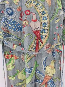 Blazer matelassé unisexe imprimé animal Kantha, fait à la main, avec broderie indienne, long manteau d'hiver XL en coton sans coton - Product Image 6