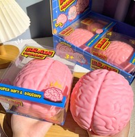 Jouet sensoriel géant anti-stress, balle à presser pour soulager la pression cérébrale, jouet Squishies Citrouille d'Halloween