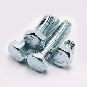 Boulons hexagonaux en acier au carbone, à filetage complet, qualité 8.8 bleu et blanc, zinc galvanisé, m20 <span class=keywords><strong>m10</strong></span>, livraison gratuite - Product Image 3