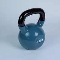 Kettlebell Conre FW16 durable et écologique en fer recouvert de vinyle, avec couleur et logo personnalisés pour la remise en forme à domicile et la salle de sport