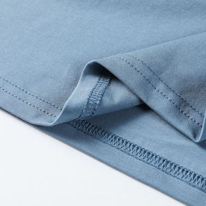 เสื้อยืดกราฟิก100% เสื้อยืดผู้ชายโอเวอร์ไซส์ผ้าฝ้ายธรรมดาเสื้อยืดพิมพ์ลายพัฟโลโก้หน้าจอ3D ออกแบบได้ตามที่ต้องการ - Product Image 3