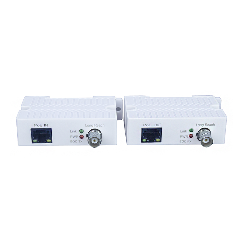 Белый медиаконвертер EOC POE Mini Ethernet через коаксиальный кабель, сделано в Китае