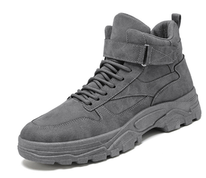 新しいカジュアルスポーツシューズメンズファッションスニーカーミッドカットスニーカーインメンズシューズホワイトプラッシュピクチャーズラバーメッシュ1ペア/oppバッグ - Product Image 2