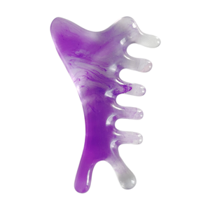 Peine de masaje multifuncional para la cabeza, herramientas de resina Gua Sha para el rostro - Product Image 1