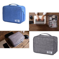Kit de sacs de rangement de voyage pour câbles de données, clés USB, batteries externes, accessoires électroniques, gadgets numériques, organiseurs de compartiments et conteneurs