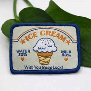 Custom Woven Patches <b>Labels</b> with Hook Loop Backing Garment Tags <b>for</b> Clothing Shoes Bags Large Quantity Discount - Product Image 2