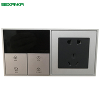 Système d'automatisation de la maison intelligente SEXANKA Factory KNX EIB, bouton poussoir en aluminium, contrôleur de température, interrupteurs muraux avec WIFI