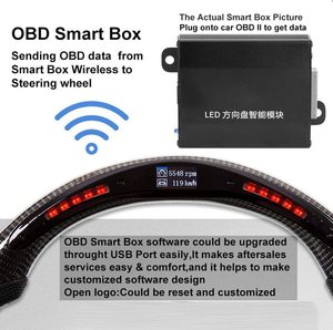 Xinyang <span class=keywords><strong>พวงมาลัย</strong></span>รถแข่งคาร์บอนไฟเบอร์,พร้อมไฟ Led สำหรับ Dodge Challenger/ที่ชาร์จ SRT HELLCAT 2015-2020 - Product Image 6