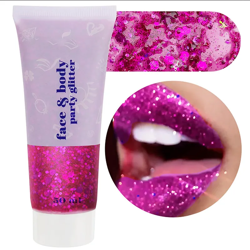 Hot Sale Skin Non-toxic Transparent Liquid Makeup Cosmetic Glitter Gel Face Body Glue Glitter Fix Gel