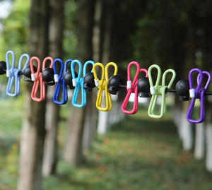 Tendedero de Ropa Plegable Portátil con Pinzas para Viajes, Hotel y Exteriores - Product Image 6