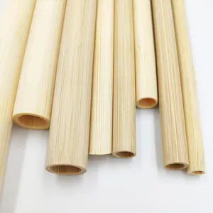 カスタム生分解性竹繊維ストロー使い捨て竹ストロー