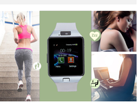 Montre Connectée Q18 DZ09 de Haute Qualité à Bas Prix avec Carte SIM, NFC, Écran Tactile, Appareil Photo et Carte TF