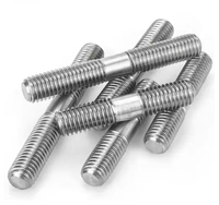 DIN976 Double Stud Bolt Carbon B7 Steel Fully Threaded Rod Bars Metric Black Zinc Finish Left/Right Hand YPH Brand DIN A193