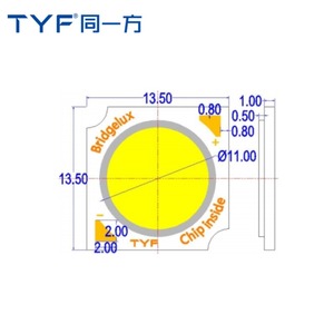 Tyf 1311 COB <span class=keywords><strong>LED</strong></span> 3 Wát Hight perfformance <span class=keywords><strong>LED</strong></span> Chip thương mại chiếu sáng Bridgelux chip - Product Image 3