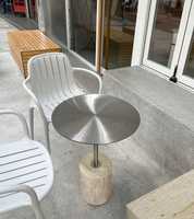 Table d'appoint mobile moderne en travertin nordique, durable, de luxe léger, haut de gamme, pour salon, table basse créative, mobilier de maison