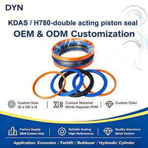DYN Sello de Pistón de Doble Acción Original Hallite 780/H780 5001710 Compacto 100 X <span class=keywords><strong>75</strong></span> X 22.4 X 6.35 PU+NBR Presión de <span class=keywords><strong>0</strong></span>-350 Bar Das - Product Image 1