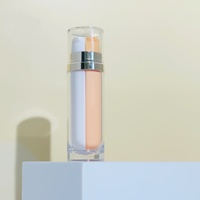Flacon cosmétique double tube bicolore 15g+15g, distributeur deux-en-un, contenant vide pour sérum facial, lotion, emballage de soins de la peau