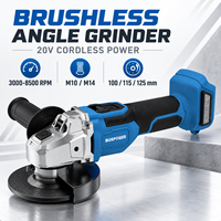 Mini meuleuse d'angle professionnelle sans balais de 5 pouces, alimentée par batterie, polissage, coupe, économique, série 125 mm
