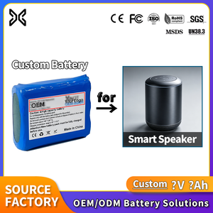 Batería de Iones de Litio Personalizada OEM para <span class=keywords><strong>Altavoz</strong></span> Inteligente, Batería Recargable Integrada Intercambiable de 3.7V 7.4V para <span class=keywords><strong>Altavoz</strong></span> con IA y BMS - Product Image 1